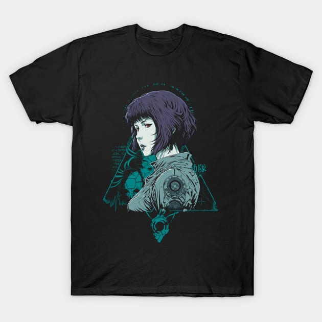 Major Motoko T-Shirt by DesignedbyWizards